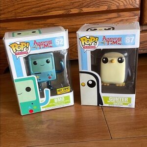 Funko Pop! Adventure Time BMO and Gunter Figures